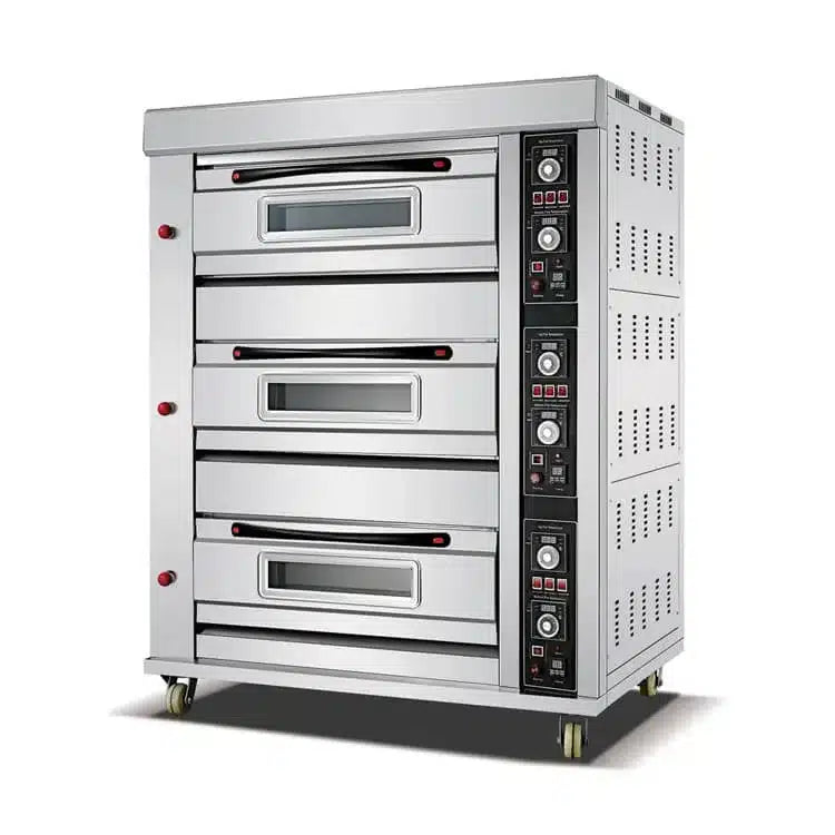 HGO-36 Gas Oven 3 Deck 6 Tray – 400×600mm Commercial Bakery Oven 20–300°C