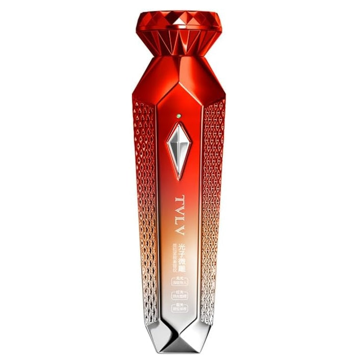 COOLBABY HQQ-WDTL Photonic Micro-sculpture Lifting And Tightening Beauty Instrument Red Warm Blue Vibration USB Rechargeable Import Instrument - COOL BABY