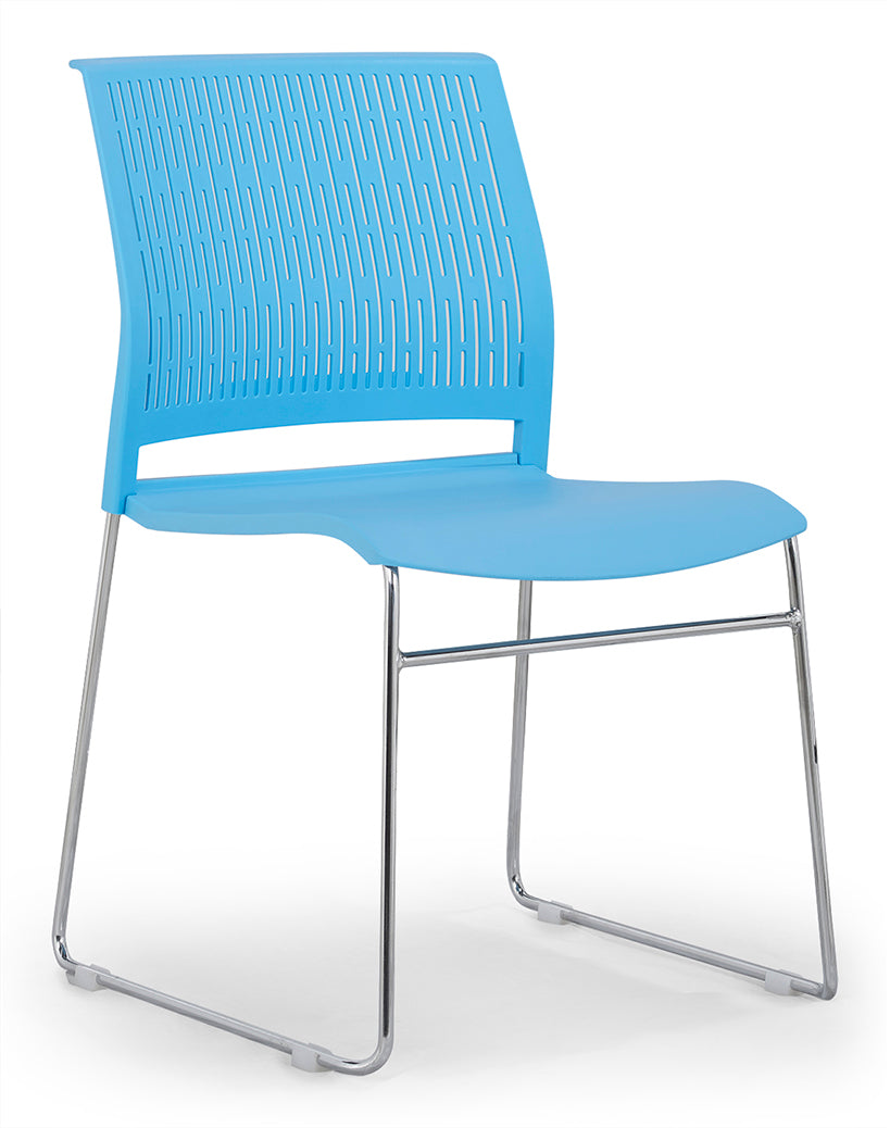 Plastic Chrome office visitor Chair for Training, Meeting, Reception - COOLBABY