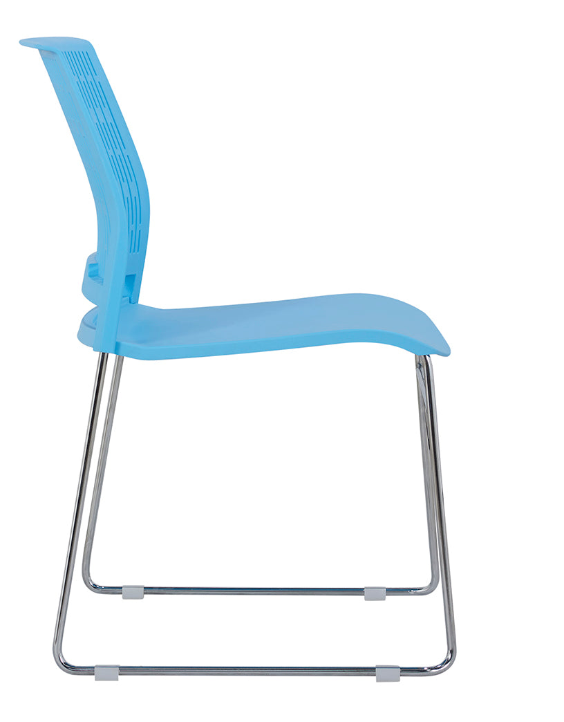 Plastic Chrome office visitor Chair for Training, Meeting, Reception - COOLBABY