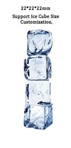 High-Capacity Commercial Ice Machine, 120KG Daily Output, 220V/50Hz - COOLBABY