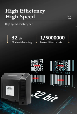 2D Barcode Scanner, QR Omnidirectional Desktop Bar Code Reader Scanner - COOLBABY