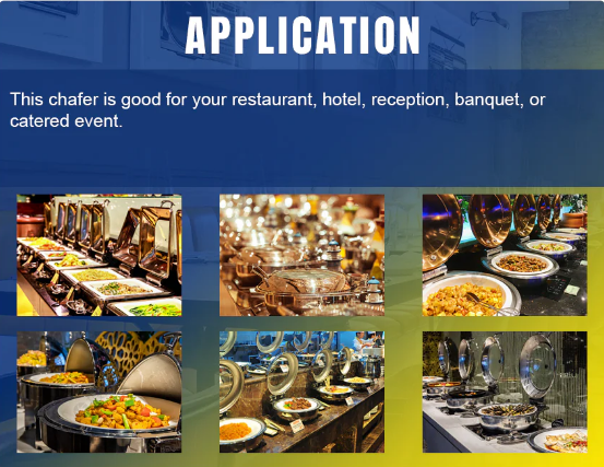 Durable Stainless Steel Square Rectangular Food Warmer Buffet Chafing Dish Chafer - COOLBABY