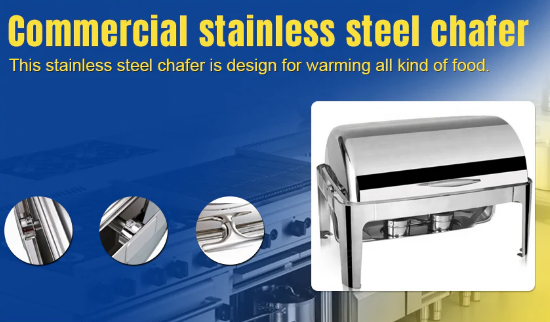 Durable Stainless Steel Square Rectangular Food Warmer Buffet Chafing Dish Chafer - COOLBABY