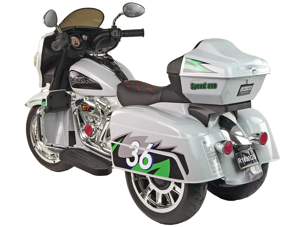 Ride On 12V Stormer Electric Police Motor Trike For Kids - COOLBABY
