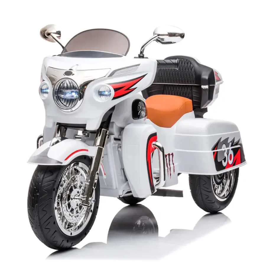 Ride On 12V Stormer Electric Police Motor Trike For Kids - COOLBABY