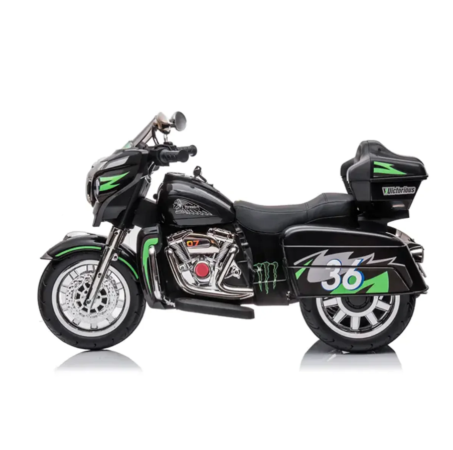 Ride On 12V Stormer Electric Police Motor Trike For Kids - COOLBABY