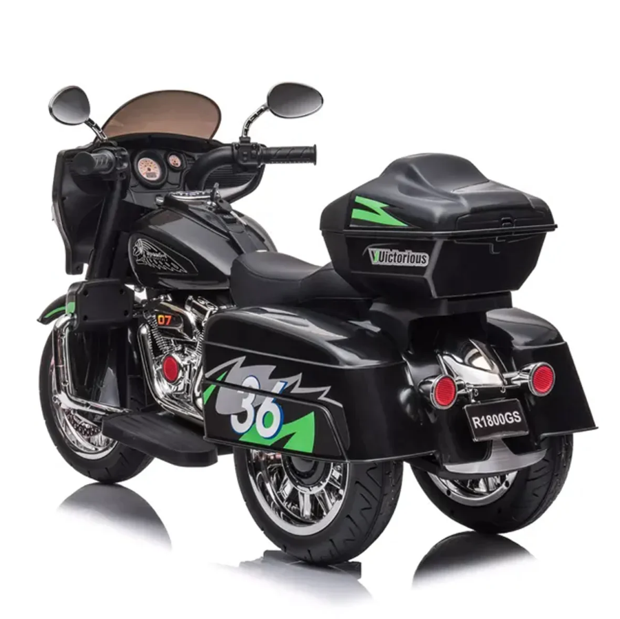 Ride On 12V Stormer Electric Police Motor Trike For Kids - COOLBABY