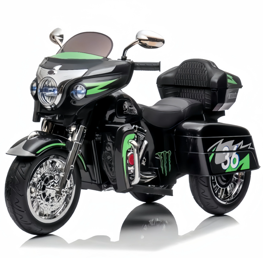 Ride On 12V Stormer Electric Police Motor Trike For Kids - COOLBABY
