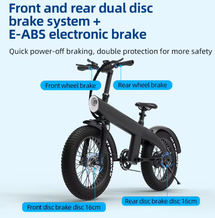 Aluminum Alloy E-Bike, 20 Inch Fat Tire, Off Road, Electric Bike Scooter - COOLBABY
