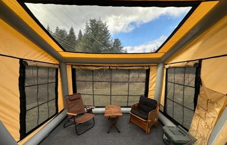 Family Outdoor Camping Tent Portable Waterproof Blow Up Tents Inflatable House Tent - COOLBABY