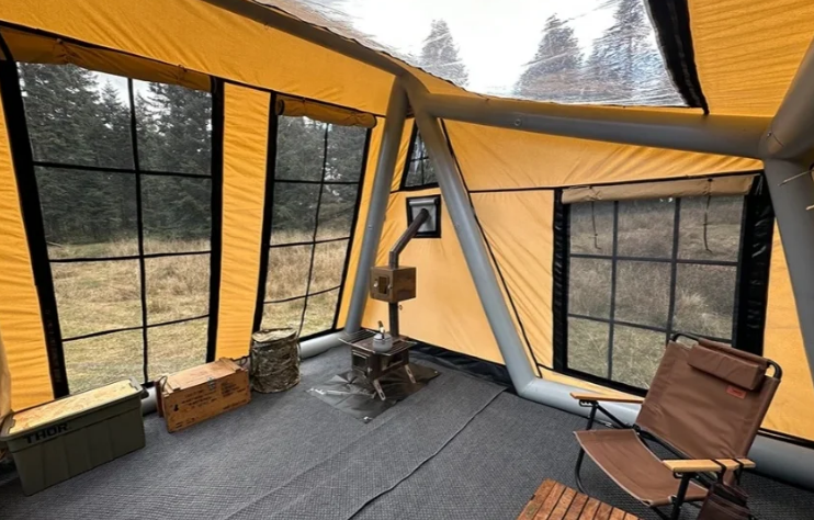 Family Outdoor Camping Tent Portable Waterproof Blow Up Tents Inflatable House Tent - COOLBABY