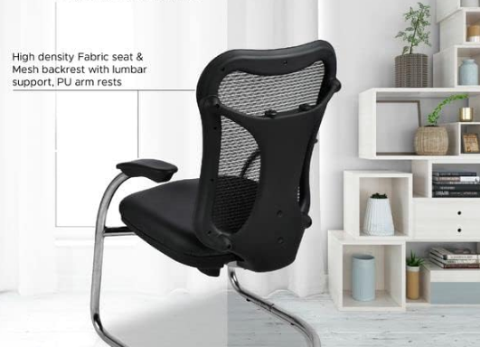 Executive Office, Mesh with Nylon Back Rest, Metal/Chrome Cantilever Base - COOLBABY