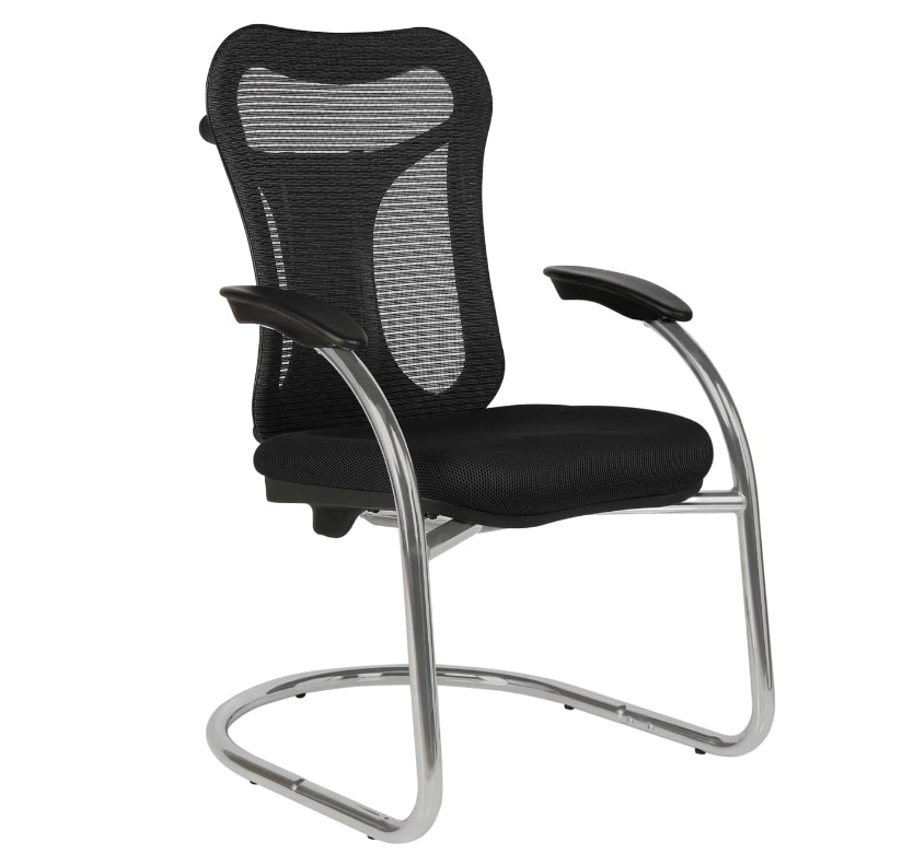 Executive Office, Mesh with Nylon Back Rest, Metal/Chrome Cantilever Base - COOLBABY