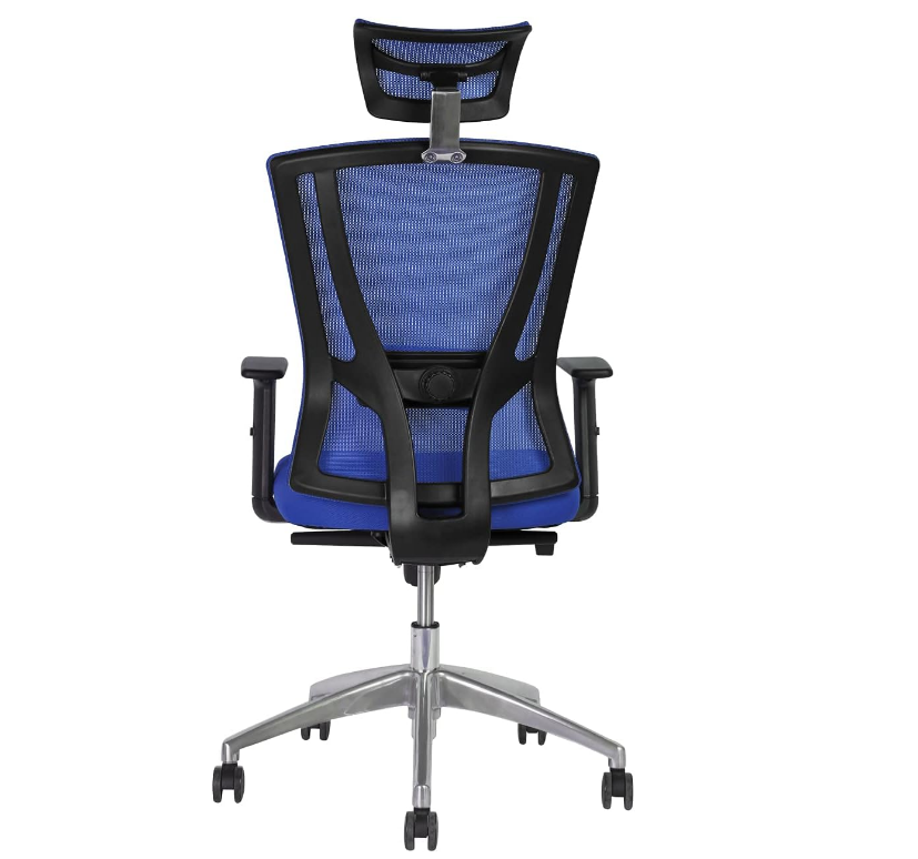 Office Executive Office High Back Chair | Mesh Back Rest | Aluminum Base with PU Arm Rest - COOLBABY