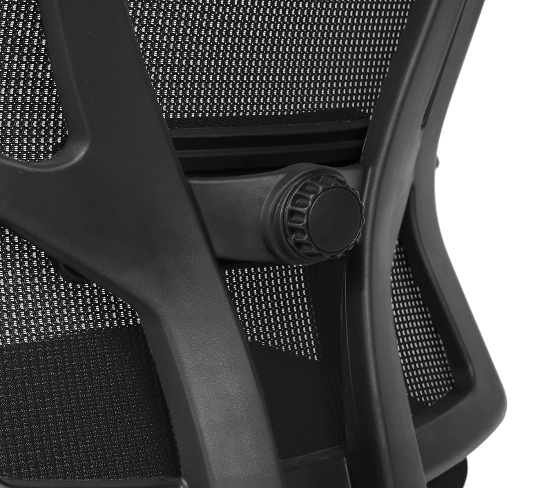 Office Executive Office Medium Back Chair, Mesh Back Rest, Aluminum Base with PU Arm Rest - COOLBABY