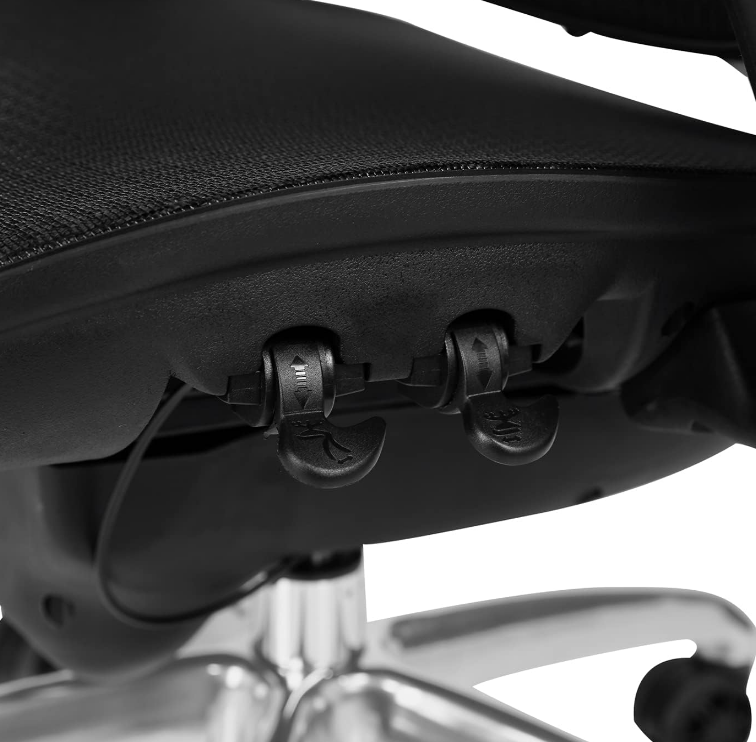 Executive Office Chair with Lumber Support, Nylon with Mesh Upholstery Seat Base, Mesh Back Rest, Aluminum Wheel Base, Adjustable PU Arm, High Back - COOLBABY