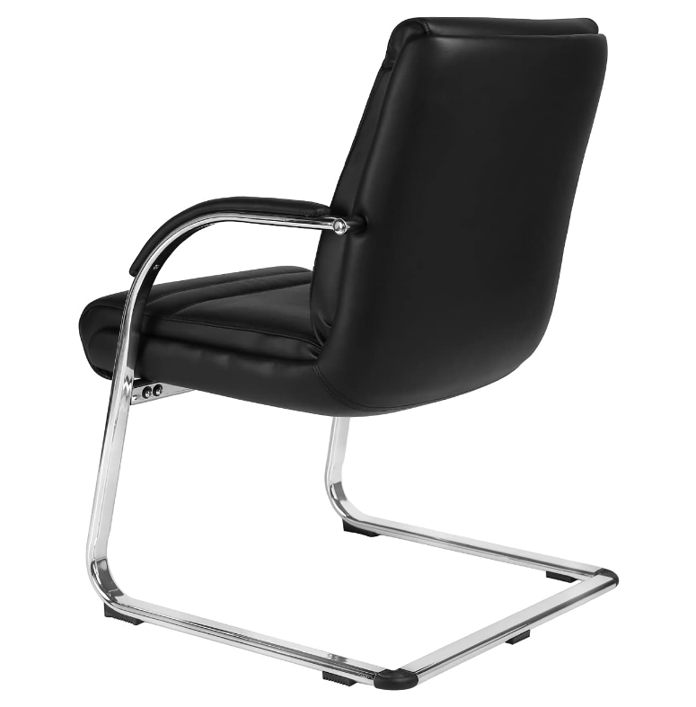 Executive Office Chair | Leather Back Rest & Upholstery Leather Seat Base | Metal Wheel Base - COOLBABY