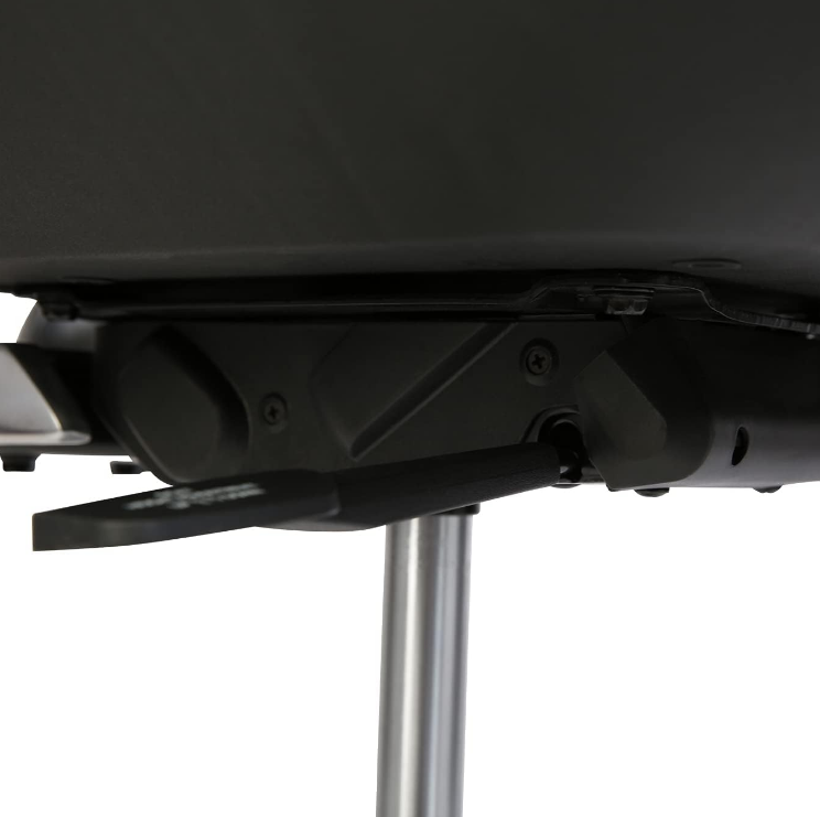 Executive Office Chair | Vinyl Back Rest | Metal/Chrome Wheel Base, Black - COOLBABY