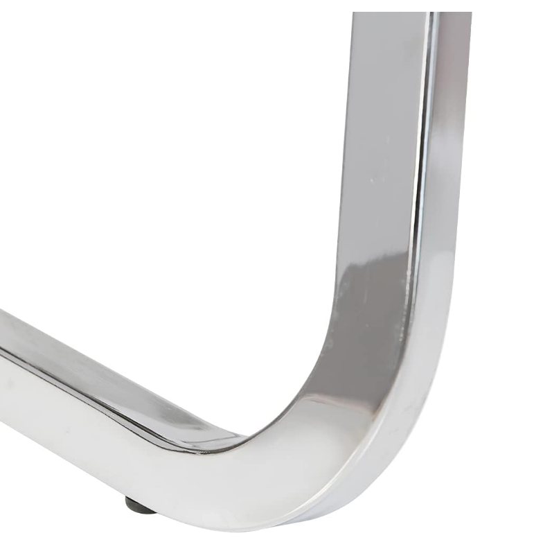 Executive Office Chair | Vinyl Back Rest | Metal/Chrome Wheel Base, Black - COOLBABY