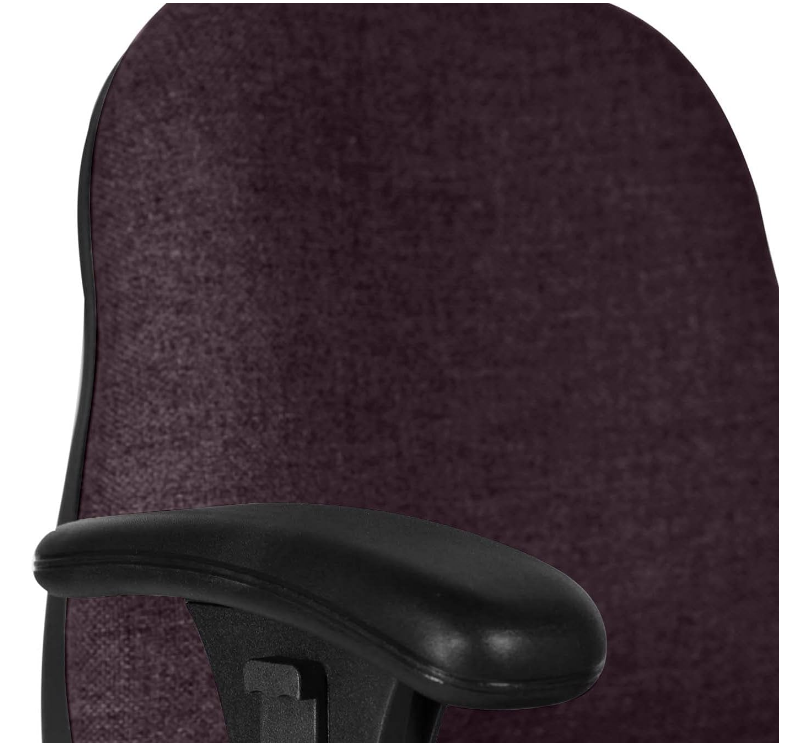 Office Furniture Executive Typist Chair | Fabric Back Rest, Nylon Wheel Base - COOLBABY