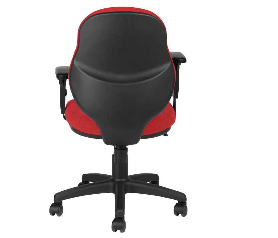 Office Furniture Executive Typist Chair | Fabric Back Rest, Nylon Wheel Base - COOLBABY