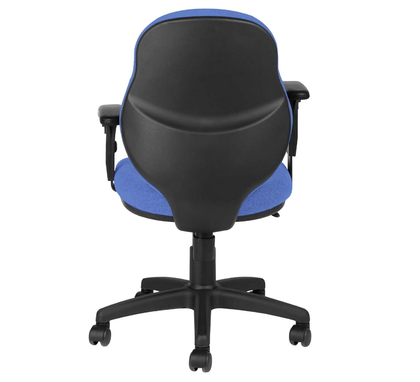 Office Furniture Executive Typist Chair | Fabric Back Rest, Nylon Wheel Base - COOLBABY