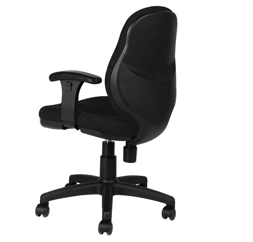 Office Furniture Executive Typist Chair | Fabric Back Rest, Nylon Wheel Base - COOLBABY