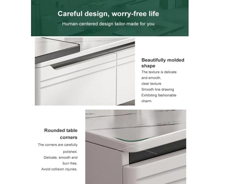 Living Room Modern Shelf Storage Cabinet Table 220 CM - COOLBABY