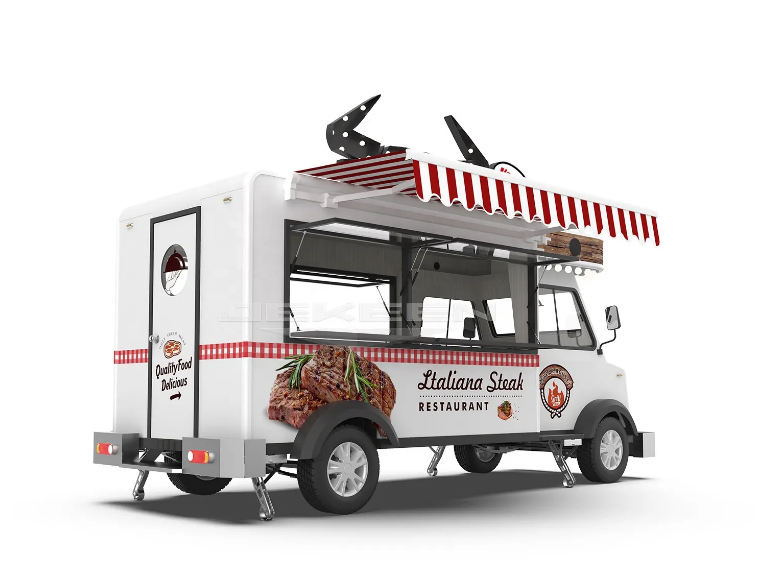 Snack Machine Electric Fast Food Truck, Mobile Food Cart, Hot Dog Food Car, Pasta, Ice Cream And Drinks - COOLBABY