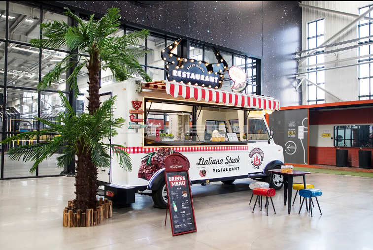 Snack Machine Electric Fast Food Truck, Mobile Food Cart, Hot Dog Food Car, Pasta, Ice Cream And Drinks - COOLBABY