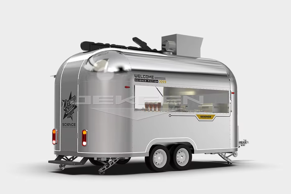 Portable Food Truck, Mobile Kitchen With Full Kitchen Equipment - COOLBABY