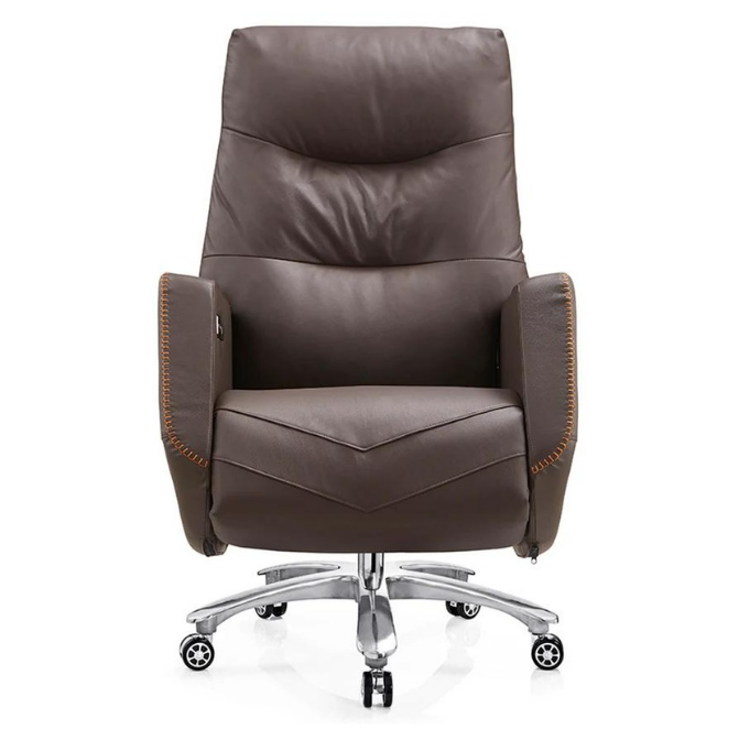 Swivel Executive Chair, Premium Leather With Capacity 120KG - COOLBABY