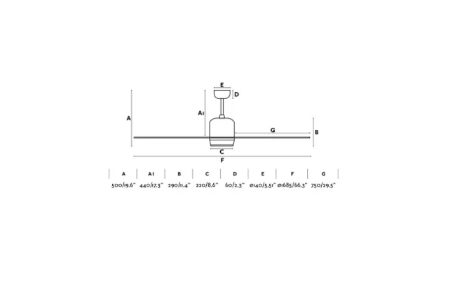 Dark Brown Ceiling Fan Ø 168CM Light Integrated And Remote Control Included - COOLBABY