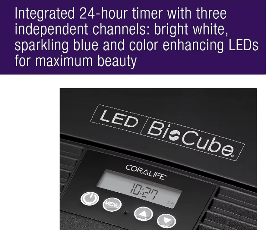 LED Aquarium Fish Tank Kit - 32 Gallon Black - COOLBABY
