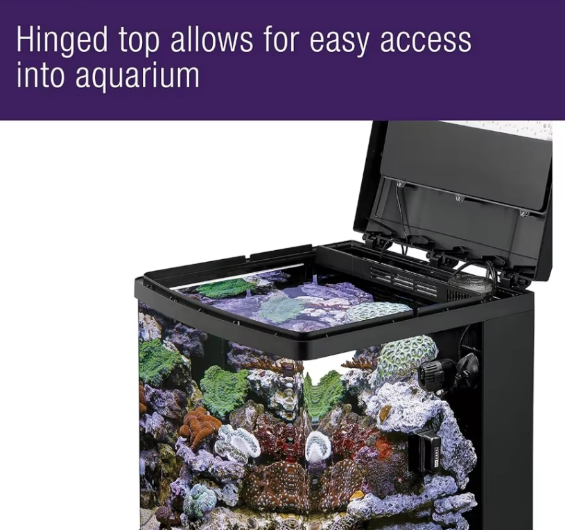 LED Aquarium Fish Tank Kit - 32 Gallon Black - COOLBABY