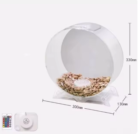 Aquarium Creative Desktop Fish Tank, Free Water Change Ecological, Fish Tank Aquarium Accessories - COOLBABY