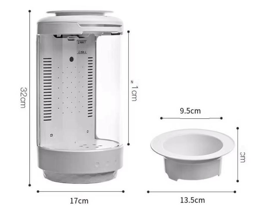 Aquarium Small Fish Tank, Free Water Change, Tank Ecological, Filter Oxygen Lighting, Aquarium Accessories - COOLBABY