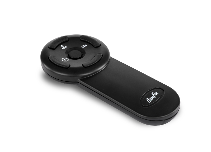 black anthracite stand fan with remote control, height adjustable up to 1.335 mm, 3 speeds and LEDs showing - COOLBABY