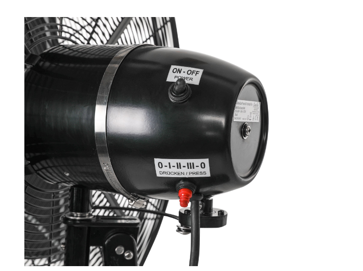Stand Pedestal Fan for commercial use, height adjustable up to 1700 mm with stable design - COOLBABY