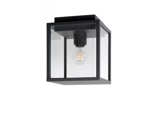 Ceiling Light Anthracite 200 mm x 200 mm, Height: 245 mm - COOLBABY