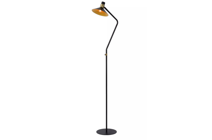 Floor Lamp Ø 23cm 1xE14 Black/Brass - 3 Step Dimmable - COOLBABY