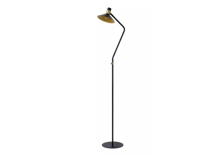Floor Lamp Ø 23cm 1xE14 Black/Brass - 3 Step Dimmable - COOLBABY