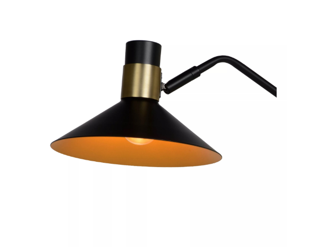 Floor Lamp Ø 23cm 1xE14 Black/Brass - 3 Step Dimmable - COOLBABY