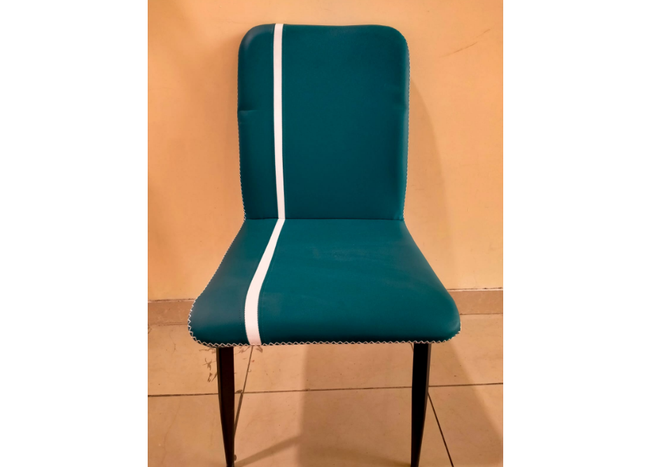 Modern Velvet Upholstered Dining Chair, Living Room Chair And Café Chair - Blue - COOLBABY