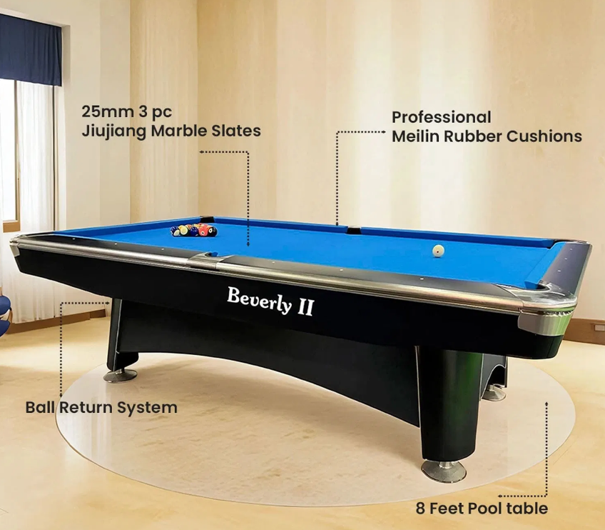 8ft 4th Generation Pool/Billiard Table - Brown - COOLBABY