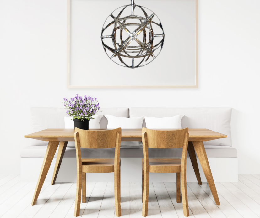 Modern design with a sleek, Pendant Light Axis - Chrome - COOLBABY