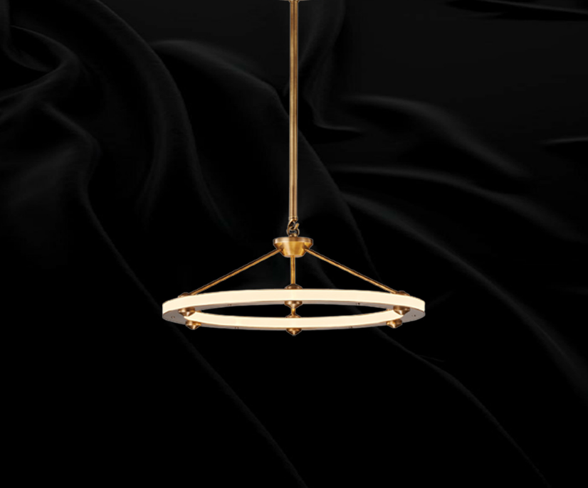 Modern Hanging LED Gold 27W - Brass - COOLBABY