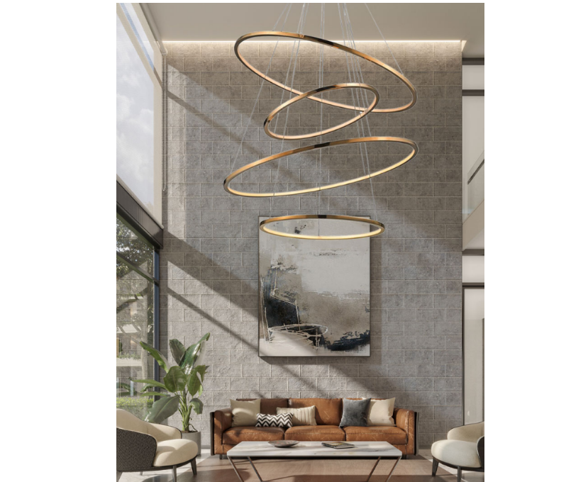 Modern Staircase Light - Rose Gold Glossy Finish - COOLBABY