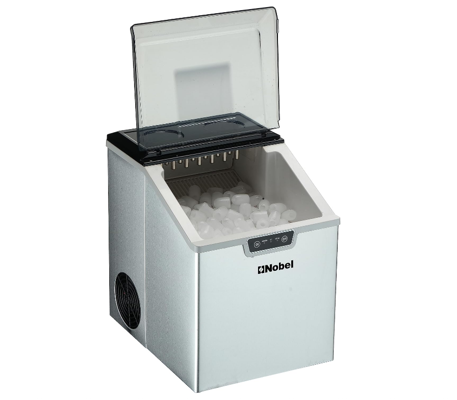 Stainless Steel Ice Cube Maker, 15-18 Kgs 24 H - Silver - COOLBABY